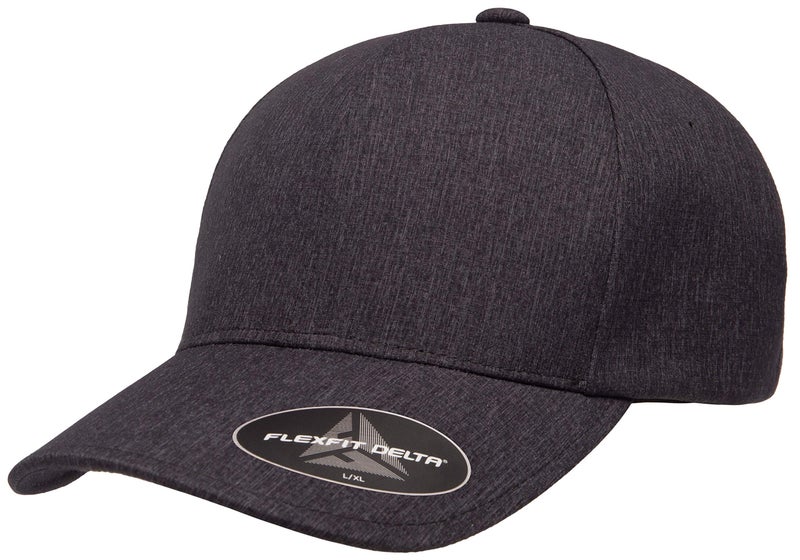 Flexfit Men's Delta Seamless Baseball Cap, Melange Charcoal, Small-Medium - Image 1